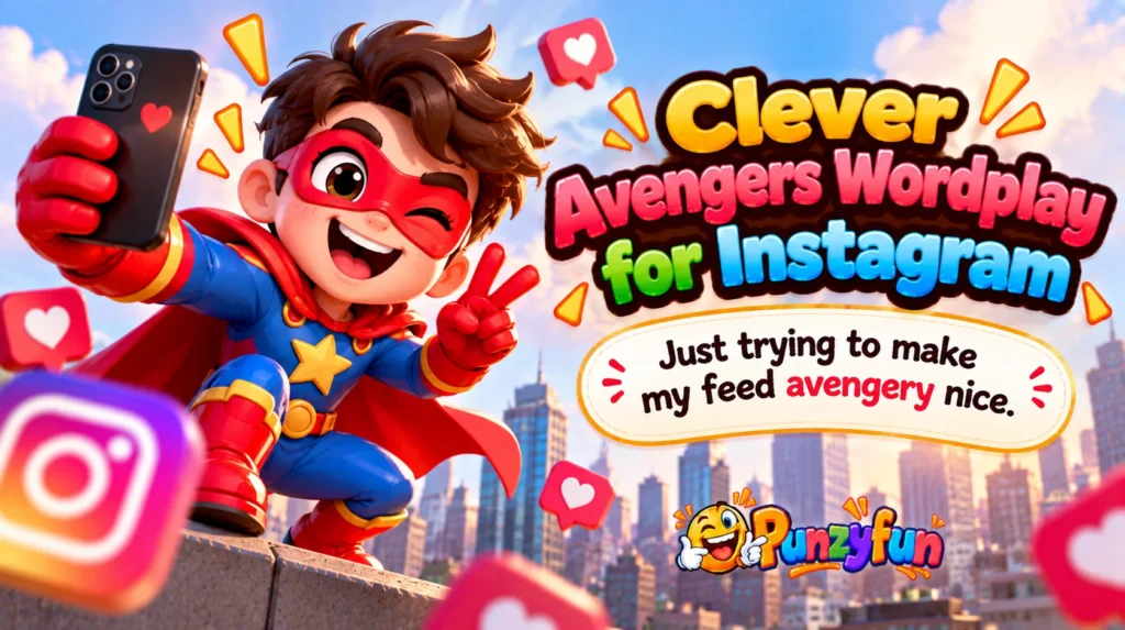 Clever Avengers Wordplay for Instagram