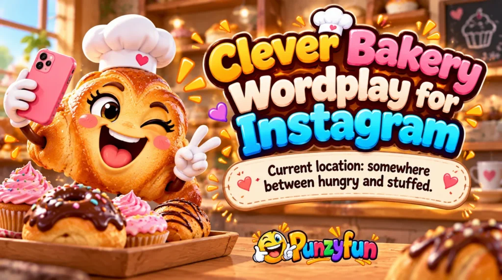 Clever Bakery Wordplay for Instagram