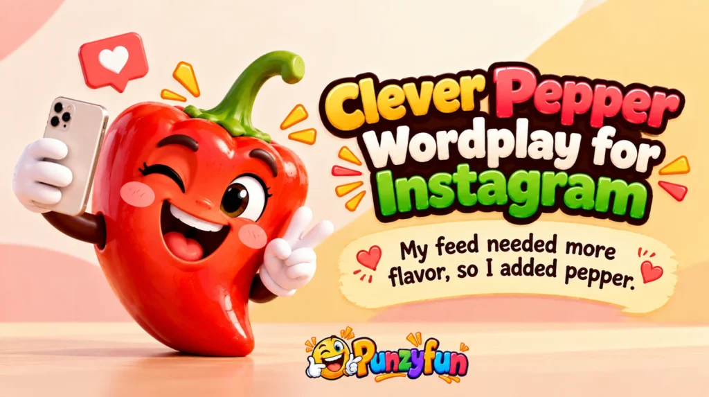 Clever Pepper Wordplay for Instagram
