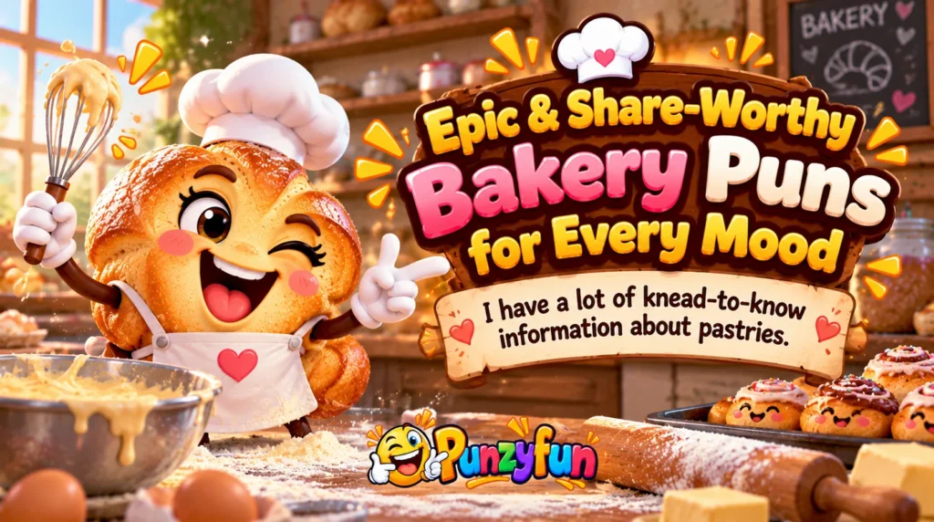 Epic & Share-Worthy Bakery Puns for Every Mood
