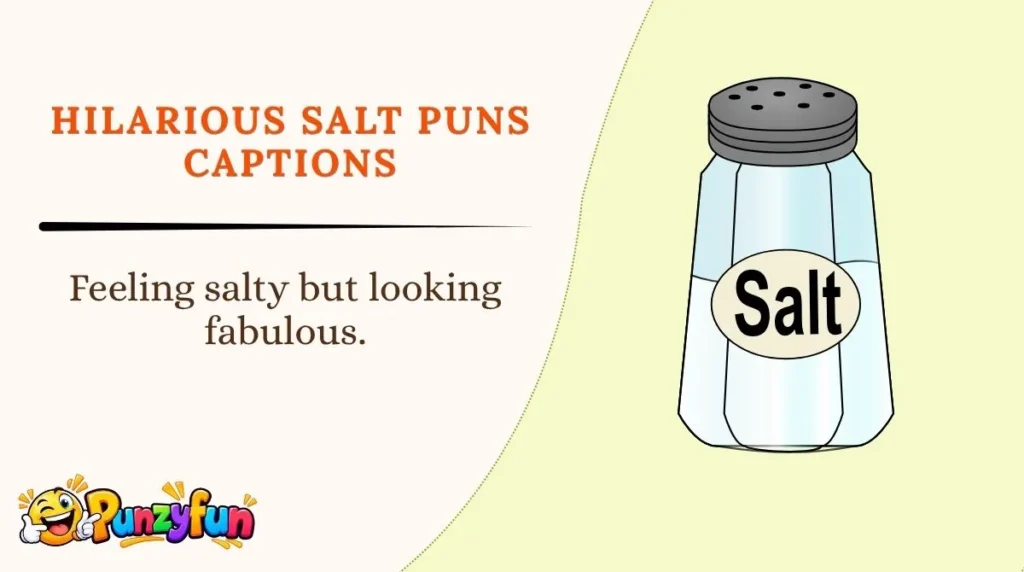 Hilarious Salt Puns Captions